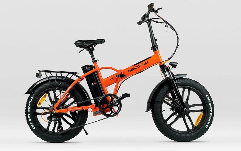 Vtt electriques pliable fatbike v3 moovway orange